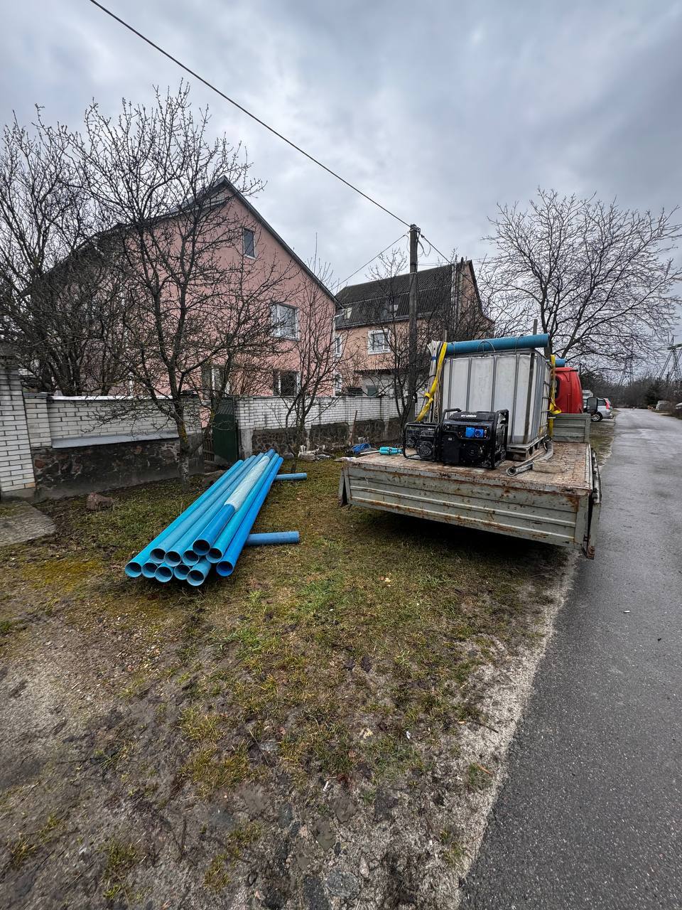 Буріння свердловини у Фастові, Київська область — доставка обладнання та обсадних труб 125 мм